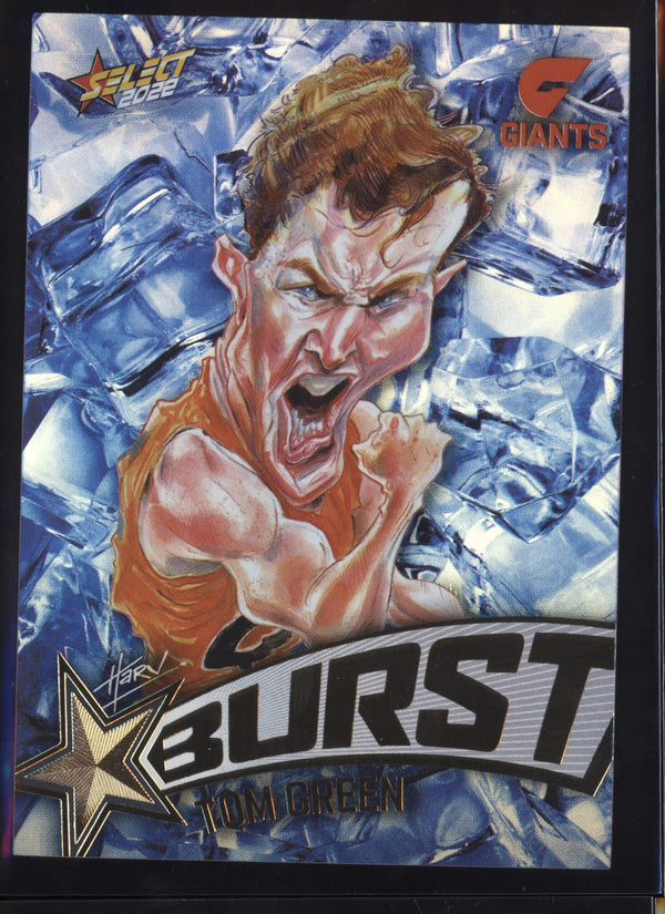 Tom Green 2022 AFL - Select Footy Stars Starburst Ice