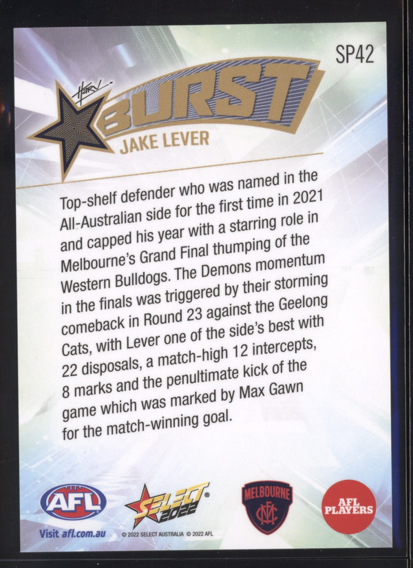 Jack Lever 2022 AFL- Select Footy Stars Starburst Paint