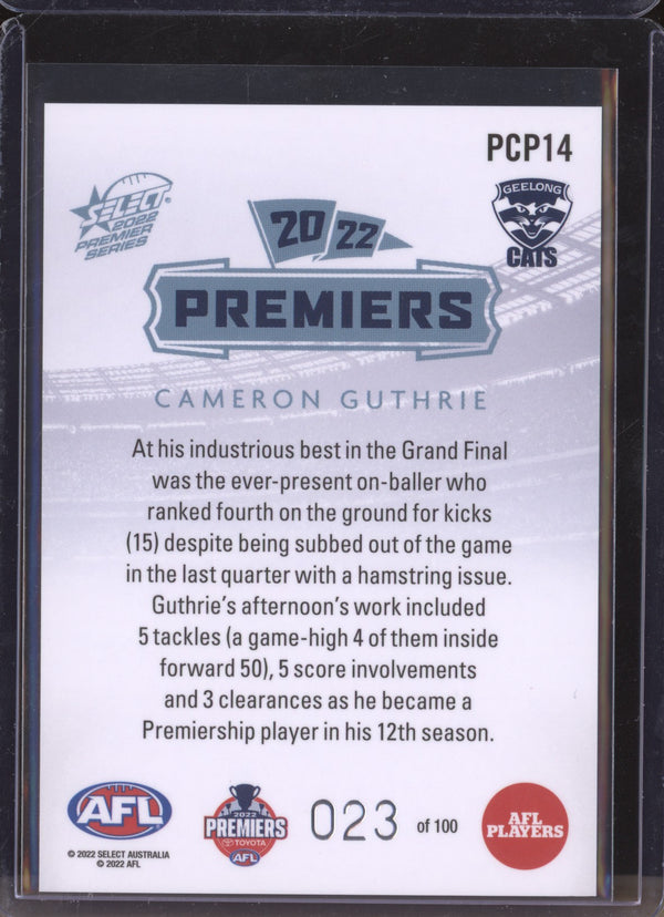 Cameron Guthrie 2022 Select Premier Series PCP14 23/100