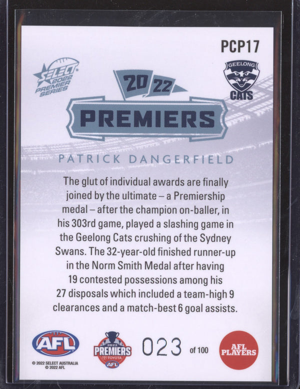 Patrick Dangerfield 2022 Select Premier Series PCP17 23/100