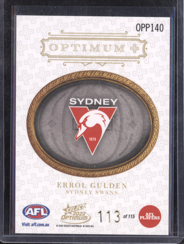 Errol Gulden 2022 Select Optimum OPP140 Optimum Plus Parallel 113/115