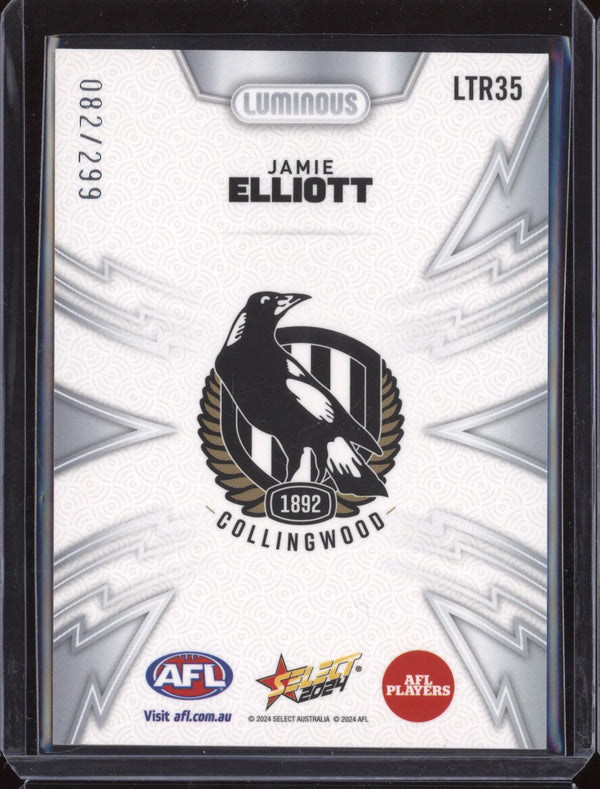 Jamie Elliott 2024 Select Footy Stars LTR35 Luminous Thunderbolt 82/299