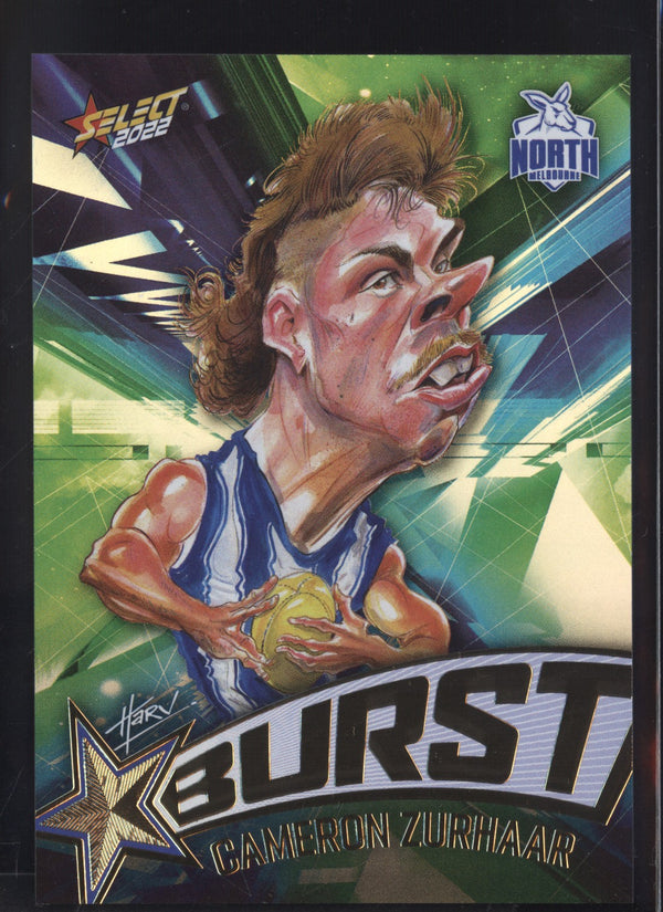 Cameron Zurhaar 2022 AFL- Select Footy Stars Starburst Paint