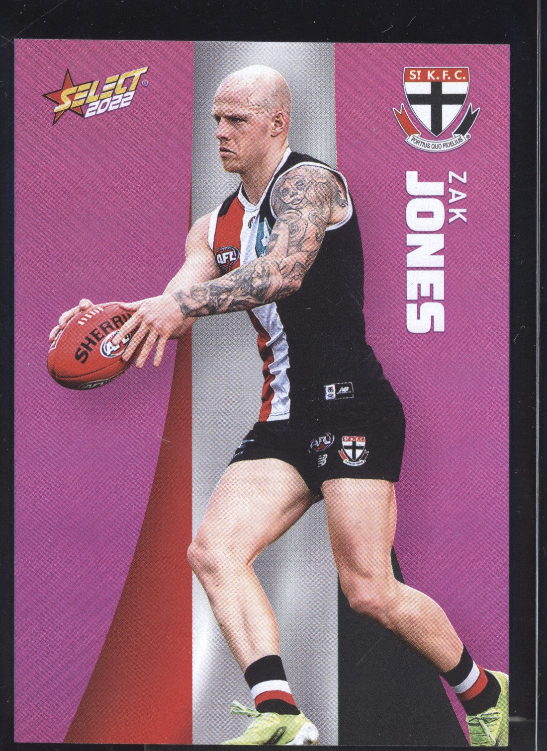 Zak Jones 2022 Select Footy Stars Common Card - Purple