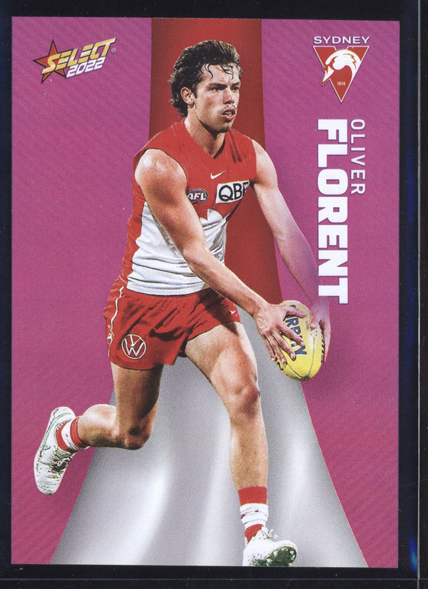 Oliver Florent 2022 Select Footy Stars Common Card - Purple