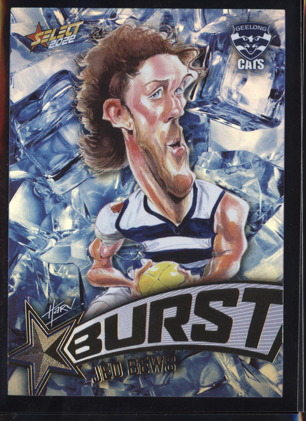 Jed Bews 2022 AFL - Select Footy Stars Starburst Ice