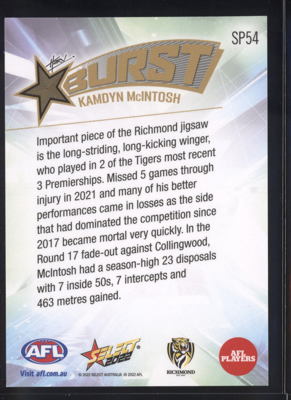 Kamdyn McIntosh 2022 AFL- Select Footy Stars Starburst Paint