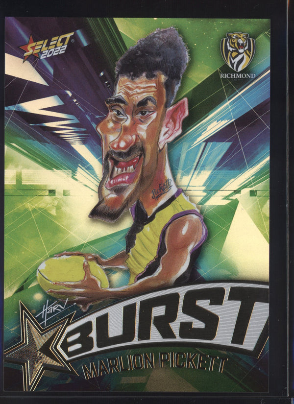 Marlion Pickett 2022 AFL- Select Footy Stars Starburst Paint