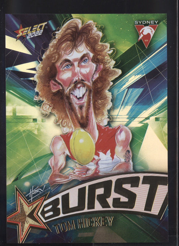 Tom Hickey 2022 AFL- Select Footy Stars Starburst Paint