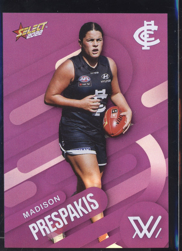 Madison Prespakis 2022 Select Footy Stars Common Card - Purple