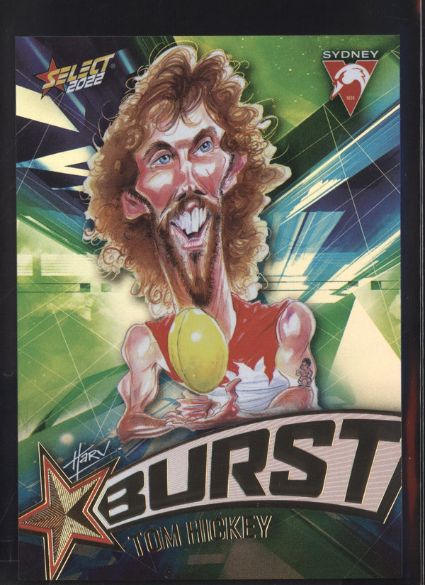 Tom Hickey 2022 AFL- Select Footy Stars Starburst Paint