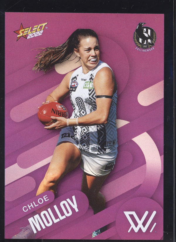 Chloe Molloy 2022 Select Footy Stars Common Card - Purple