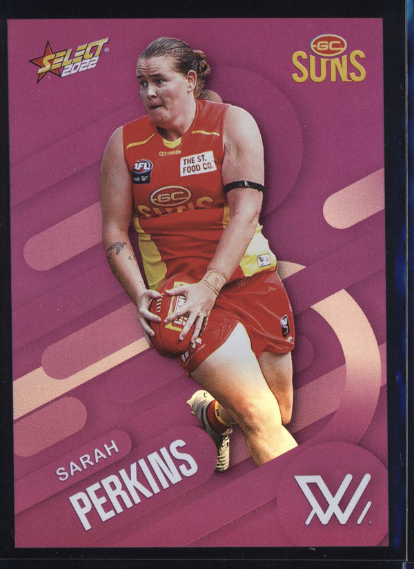 Sarah Perkins 2022 Select Footy Stars Common Card - Purple