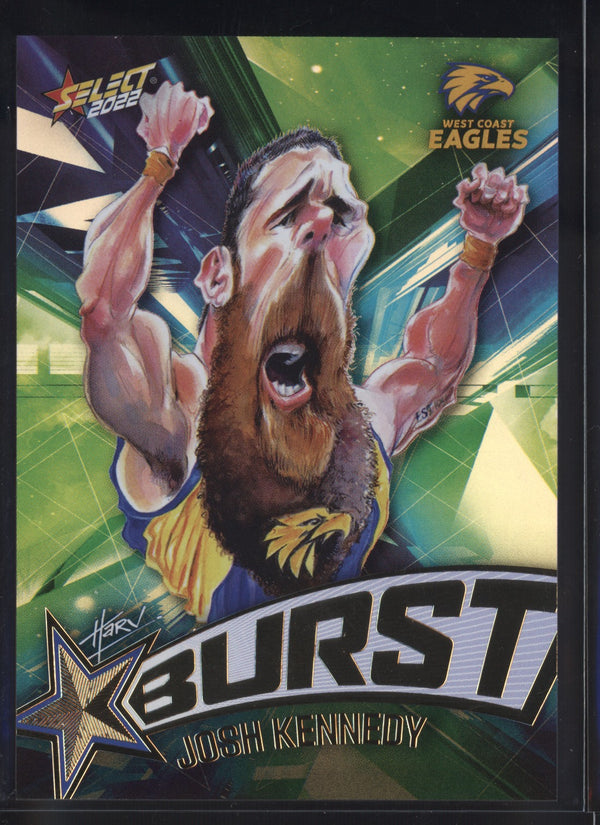 Josh Kennedy 2022 AFL- Select Footy Stars Starburst Paint