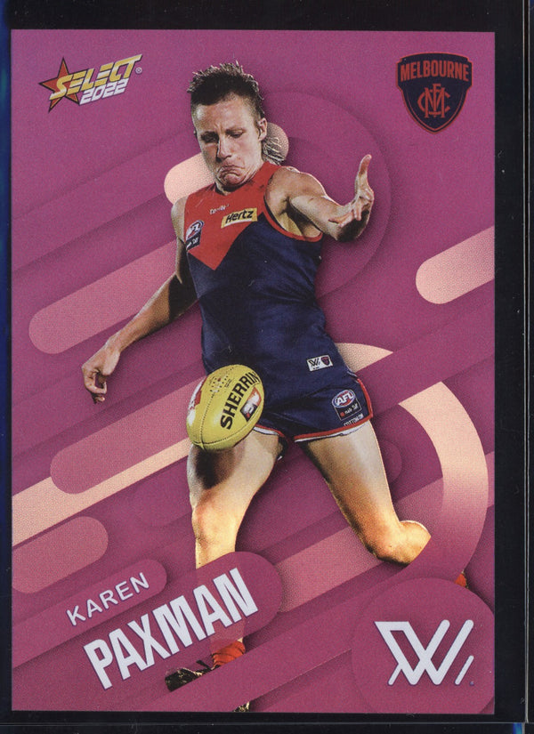 Karen Paxman 2022 Select Footy Stars Common Card - Purple