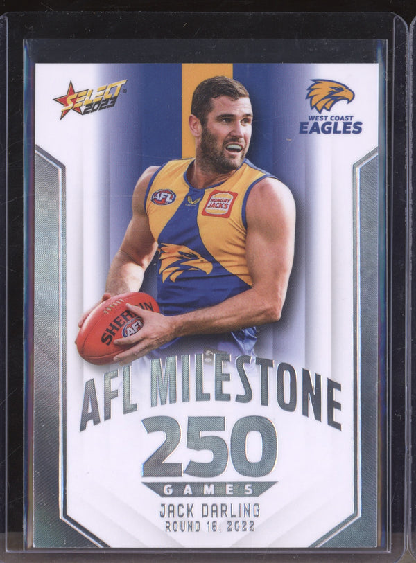 Jack Darling 2023 Select Footy Stars MG86 250 Game AFL Milestone