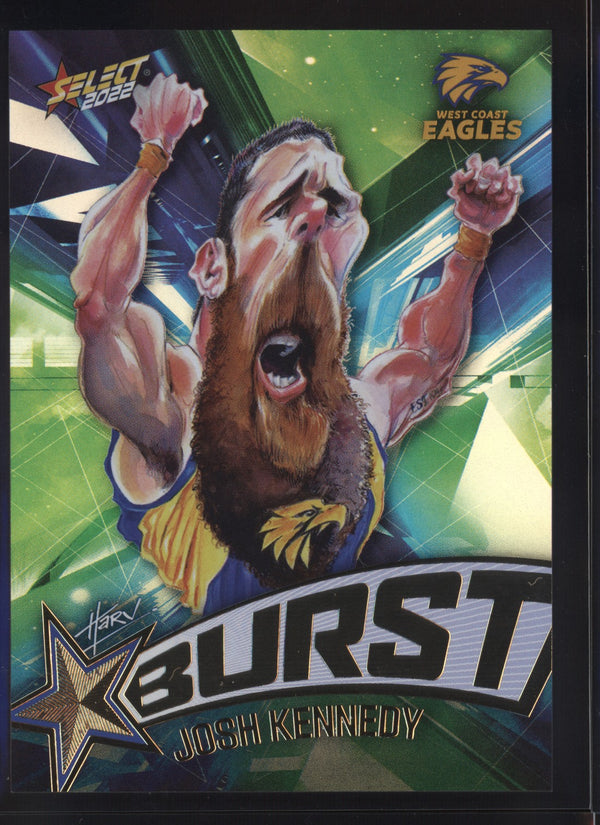 Josh Kennedy 2022 AFL- Select Footy Stars Starburst Paint