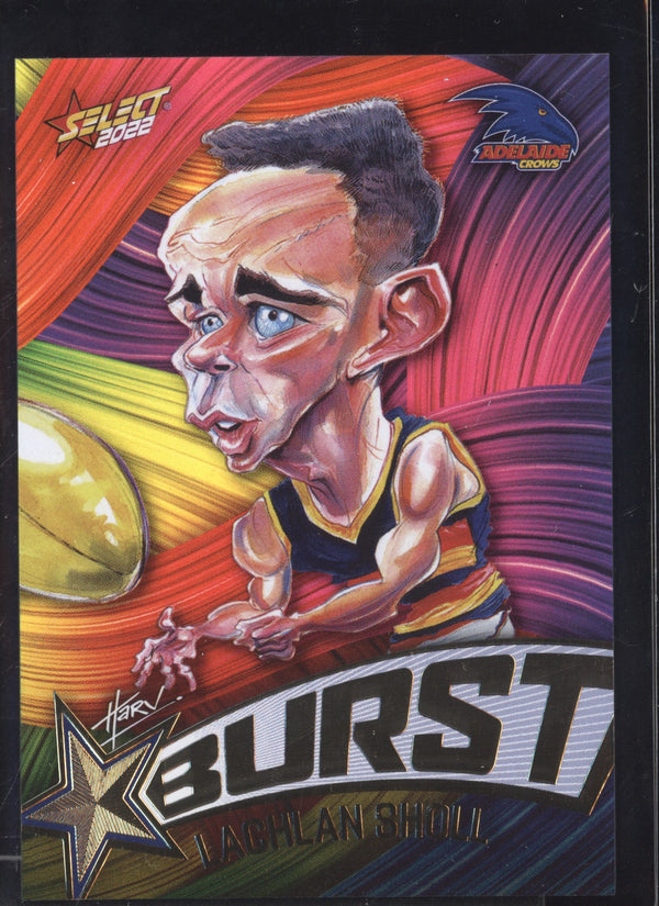 Lachlan Sholl 2022 Select Footy Stars Starburst Paint