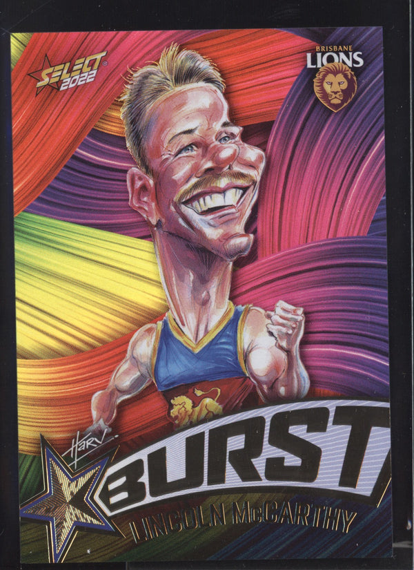 Lincoln McCarthy 2022 AFL- Select Footy Stars Starburst Paint