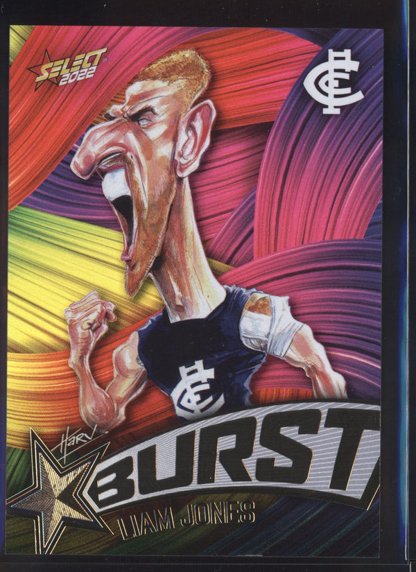 Liam Jones 2022 AFL- Select Footy Stars Starburst Paint