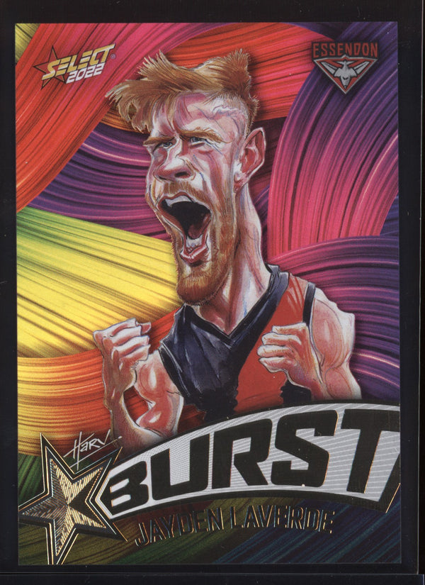 Jayden Laverde 2022 AFL- Select Footy Stars Starburst Paint