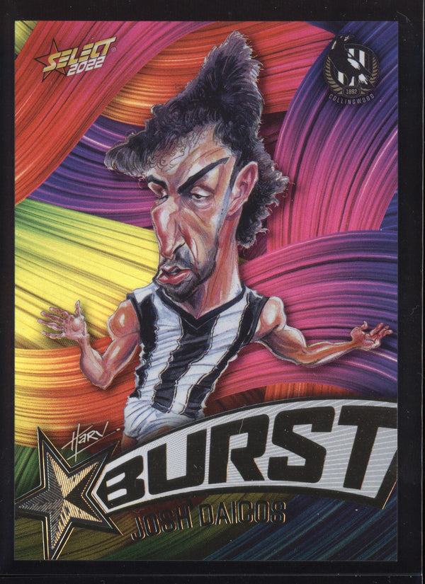 Josh Daicos 2022 Select Footy Stars Starburst Paint