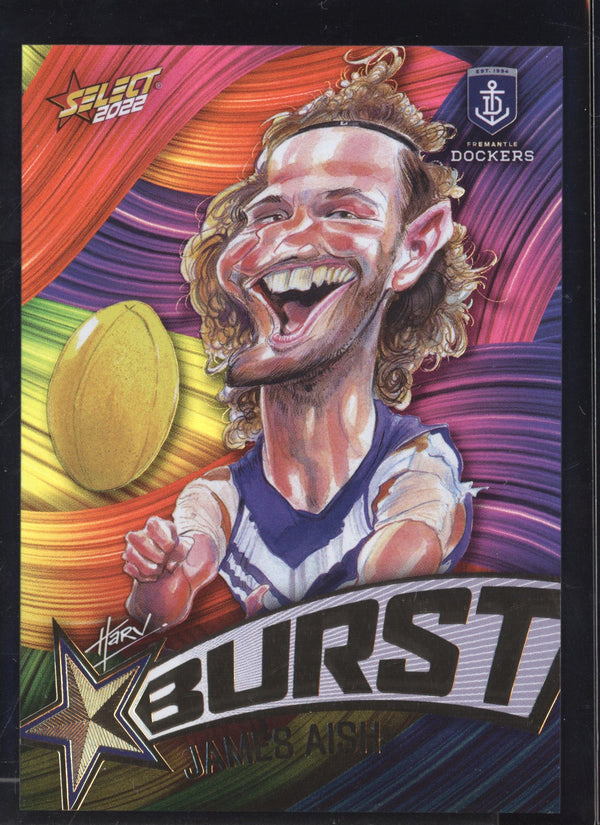 James Aish 2022 Select Footy Stars Starburst Paint