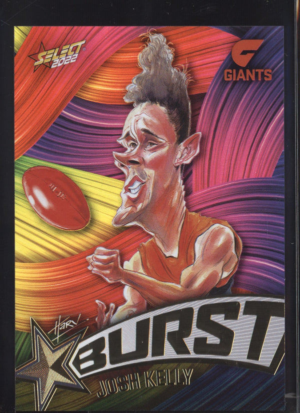 Josh Kelly 2022 AFL- Select Footy Stars Starburst Paint