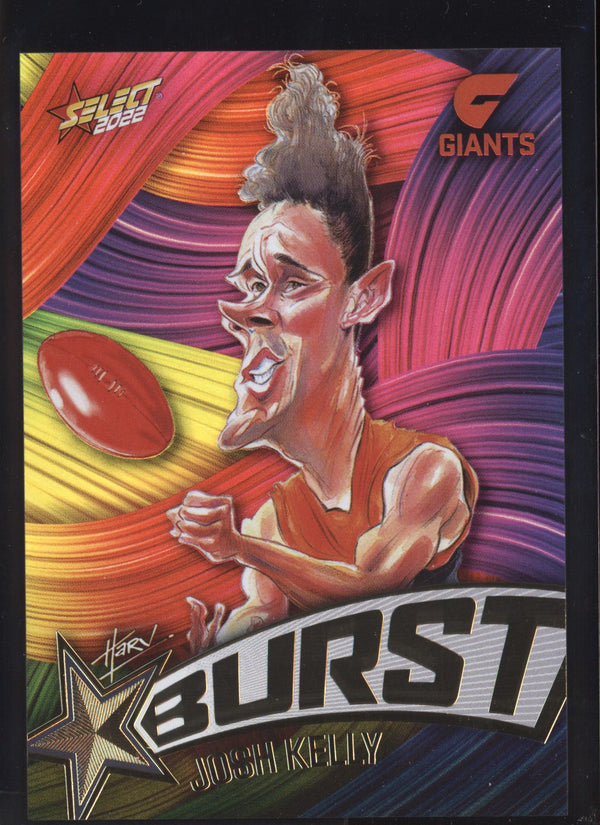 Josh Kelly 2022 AFL- Select Footy Stars Starburst Paint