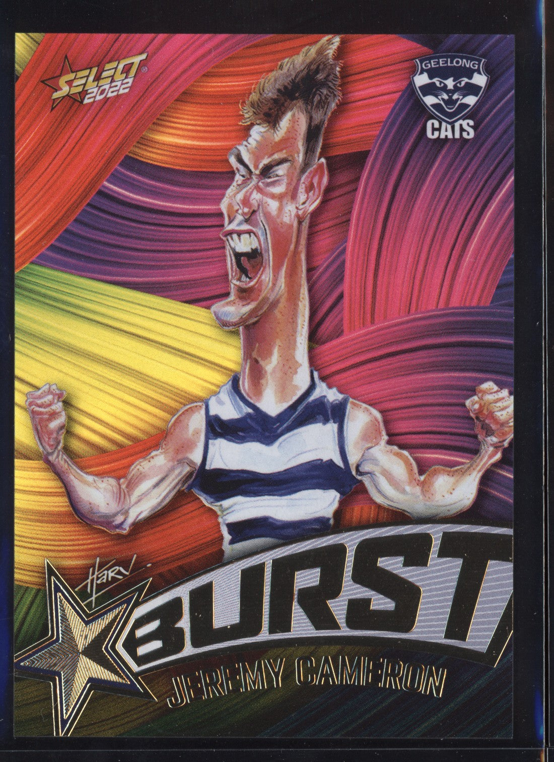 Jeremy Cameron 2022 Select Footy Stars Starburst Paint