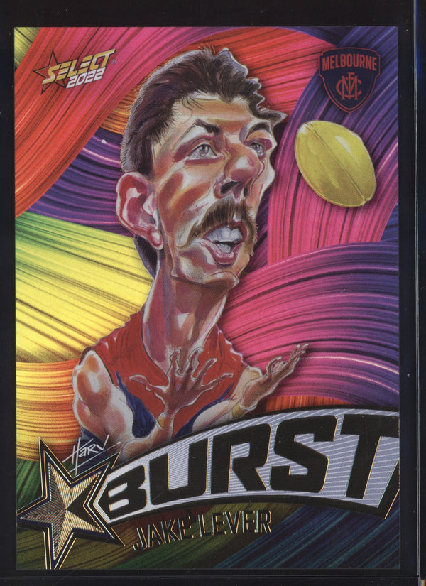 Jake Lever 2022 AFL- Select Footy Stars Starburst Paint