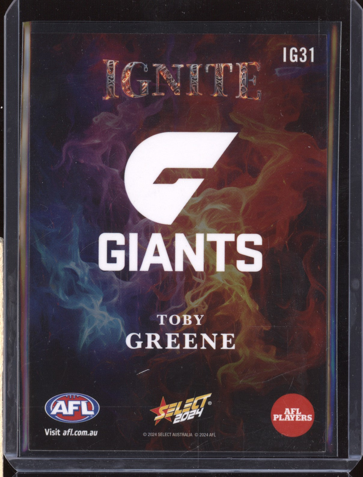 Toby Greene 2024 Select Footy Stars IG31 Ignite