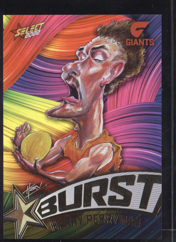 Harry Perryman 2022 Select Footy Stars Starburst Paint