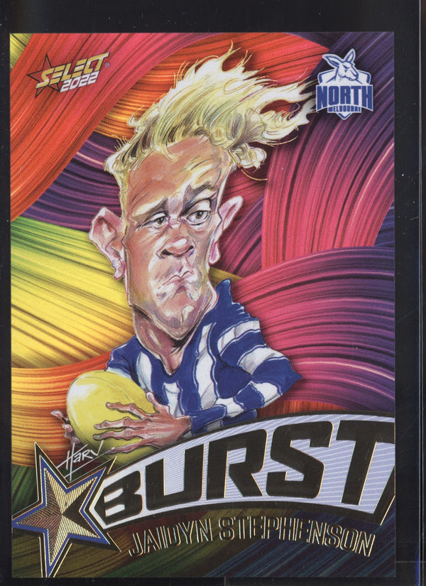 Jaidyn Stephenson 2022 AFL- Select Footy Stars Starburst Paint