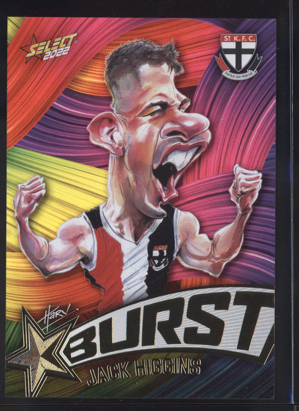 Jack Higgins 2022 AFL- Select Footy Stars Starburst Paint