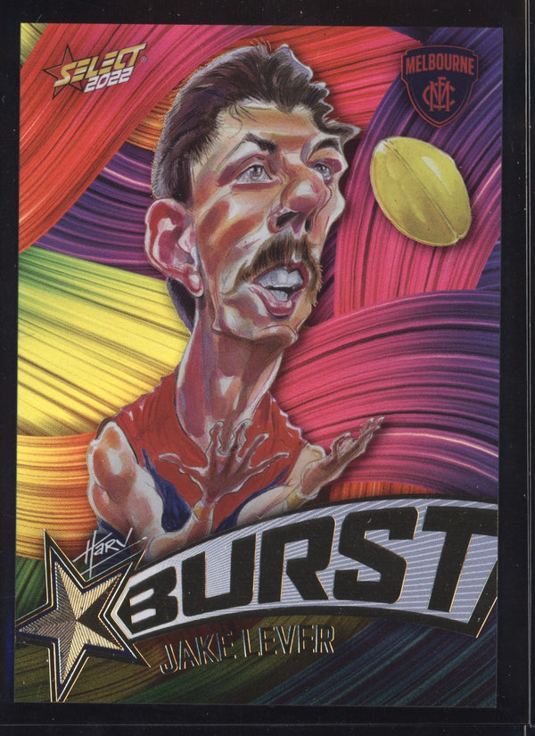 Jake Lever 2022 Select Footy Stars Starburst Paint