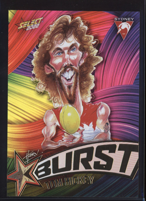 Tom Hickey 2022 AFL- Select Footy Stars Starburst Paint