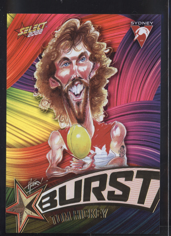 Tom Hickey 2022 AFL- Select Footy Stars Starburst Paint