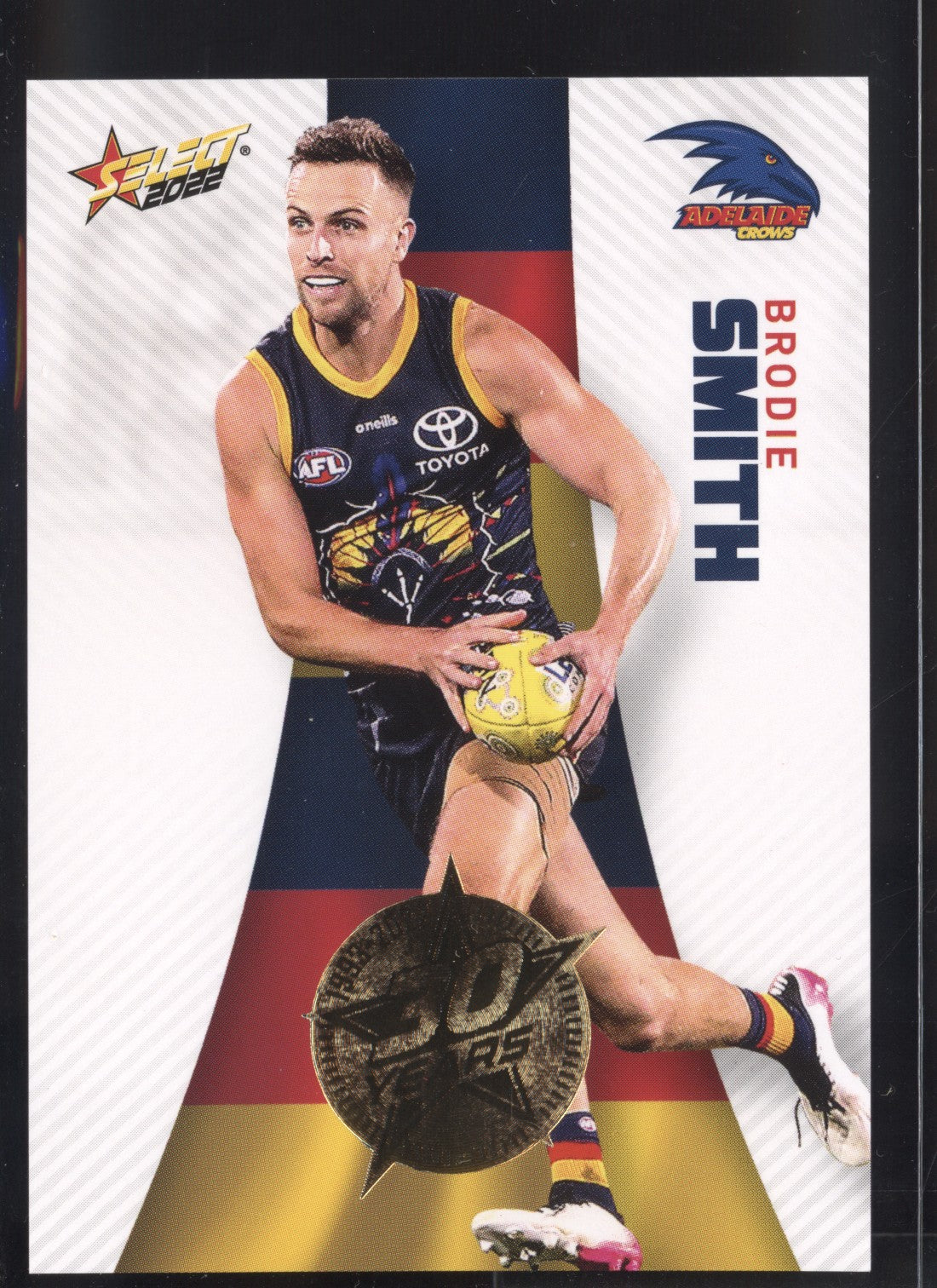 Brodie Smith 2022 AFL Select Footy Stars Gold Seal The Hobby