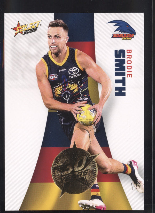 Brodie Smith 2022 AFL- Select Footy Stars Gold Seal