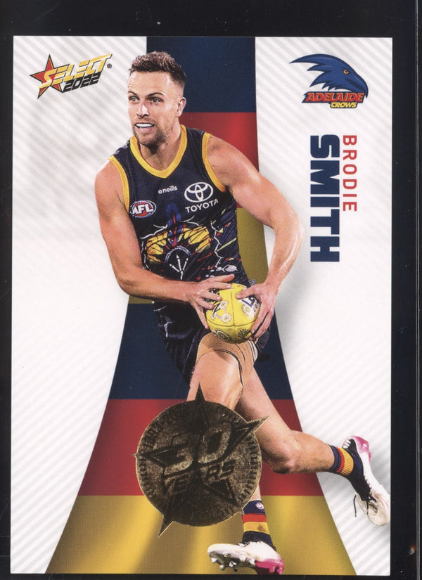 Brodie Smith 2022 AFL- Select Footy Stars Gold Seal