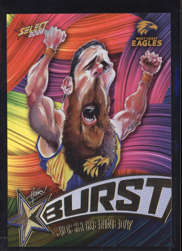 Josh Kennedy 2022 Select Footy Stars Starburst Paint