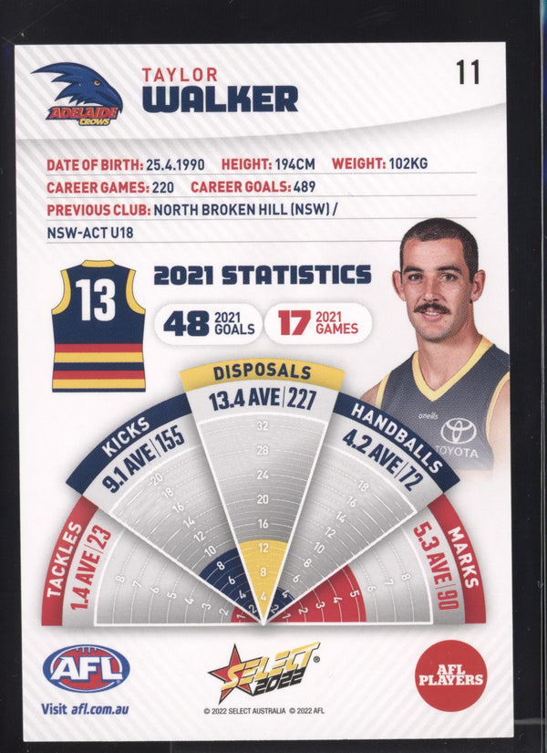 Taylor Walker 2022 AFL- Select Footy Stars Gold Seal