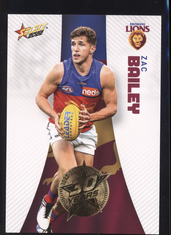 Zac Bailey 2022 AFL- Select Footy Stars Gold Seal