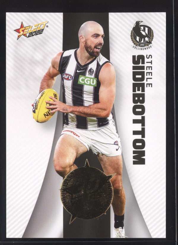 Steele Sidebottom 2022 AFL- Select Footy Stars Gold Seal