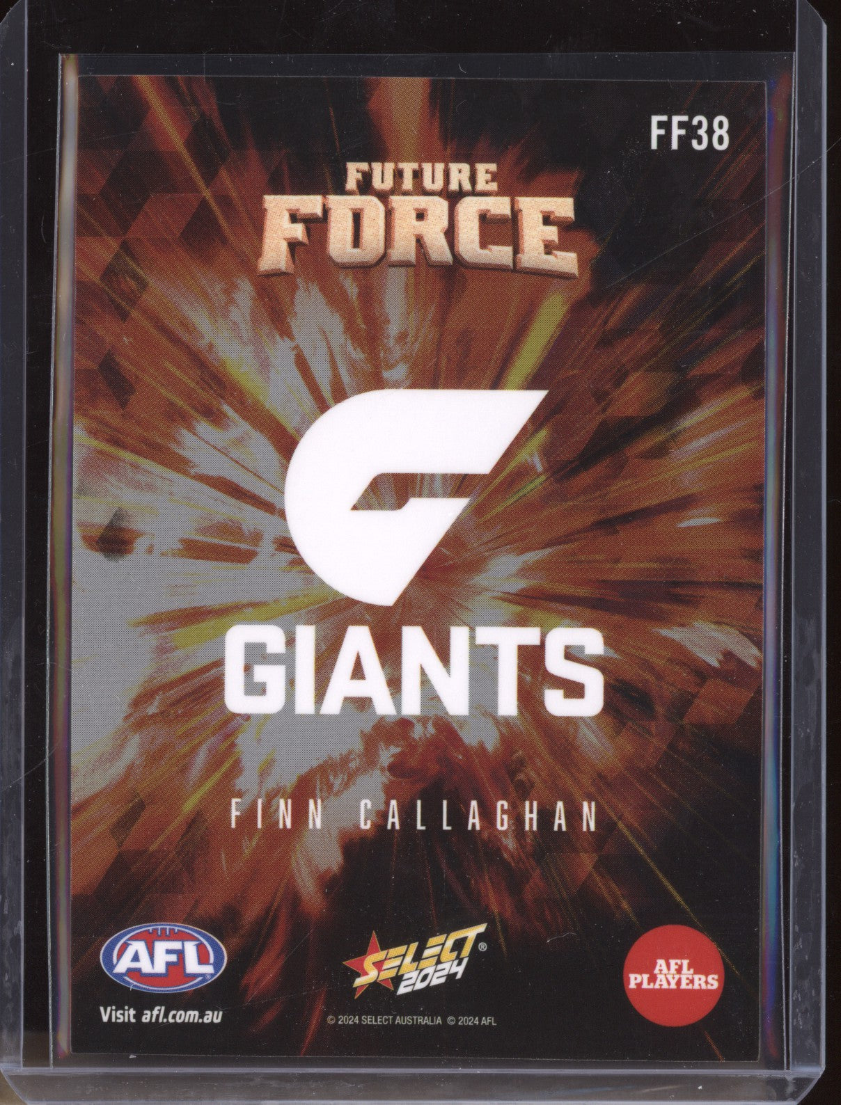 Finn Callaghan 2024 Select Footy Stars FF38 Future Force