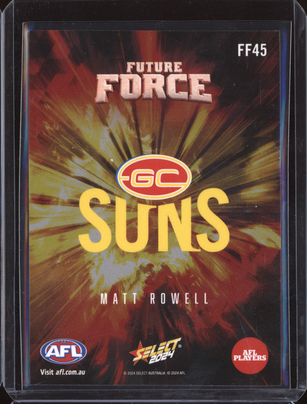 Matt Rowell 2024 Select Footy Stars FF45 Future Force