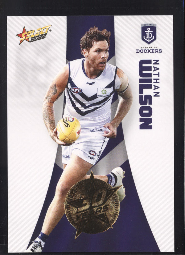 Nathan Wilson 2022 AFL- Select Footy Stars Gold Seal