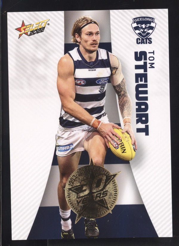 Tom Stewart 2022 AFL- Select Footy Stars Gold Seal