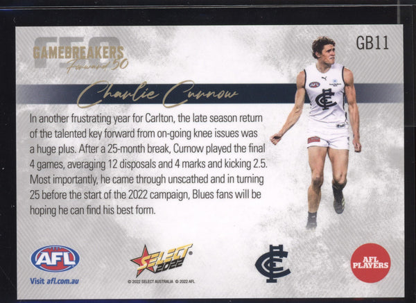 Charlie Curnow 2022 Select Footy Stars Gamebreakers